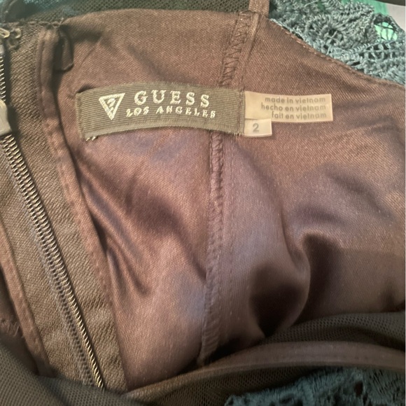 Guess Los Angeles Teal Lace Dress - Picture 4 of 4